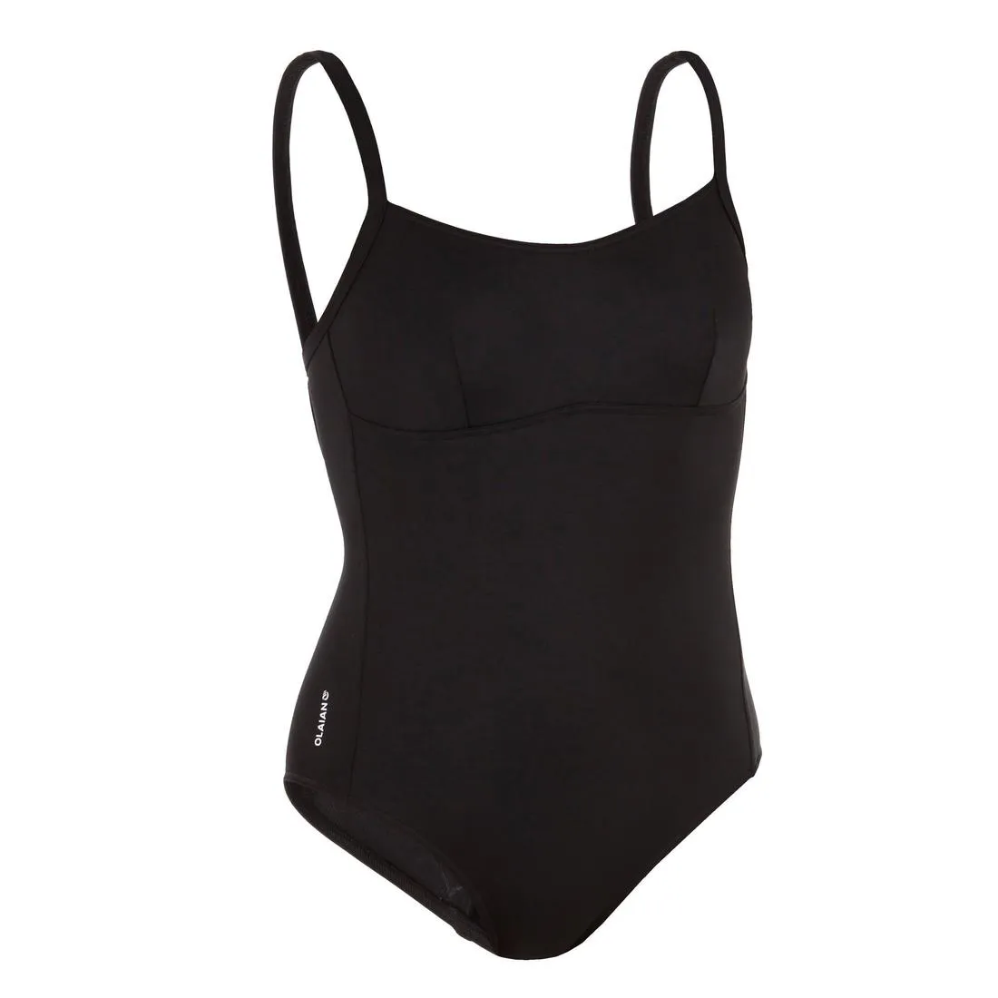 1-piece women's swimsuit CLOE BLACK adjustable X or U shaped back