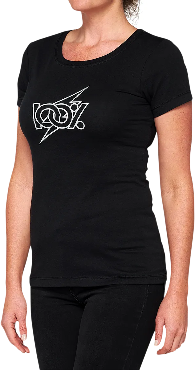 100% Women's Fioki V-Neck T-Shirt - Black