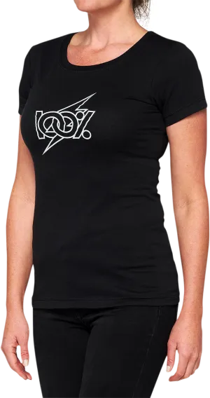 100% Women's Fioki V-Neck T-Shirt - Black