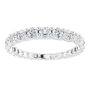 1.35 ct. Round Diamond Eternity Band Graduating Diamond Ring