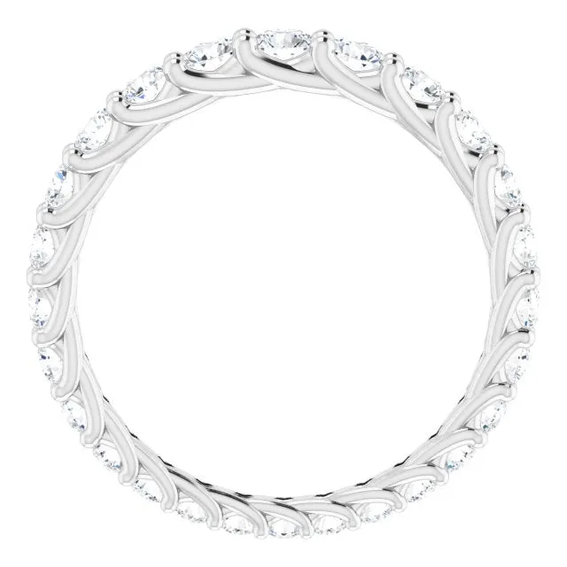 1.35 ct. Round Diamond Eternity Band Graduating Diamond Ring