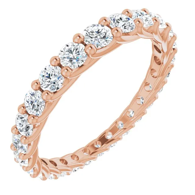 1.35 ct. Round Diamond Eternity Band Graduating Diamond Ring