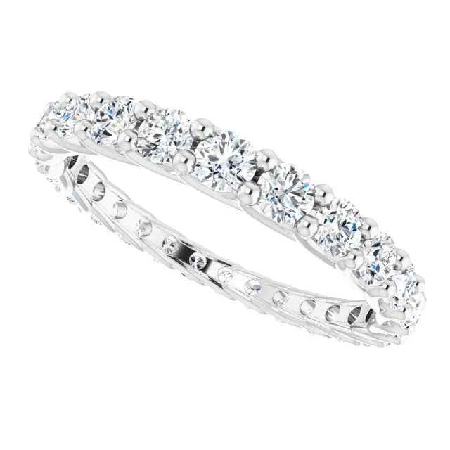 1.35 ct. Round Diamond Eternity Band Graduating Diamond Ring