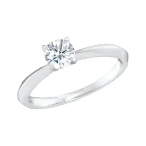 14K White Gold 0.50CT Diamond Solitaire Ring