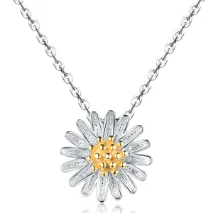 18K Gold-Plated & Sterling Silver Mum Pendant Necklace
