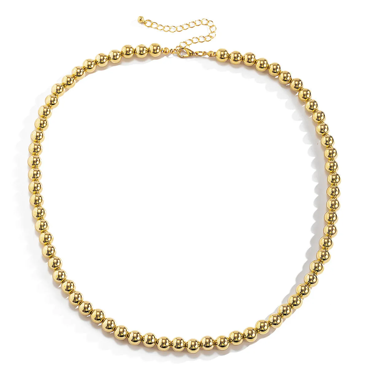 18K Gold-Plated Bead Chain Necklace
