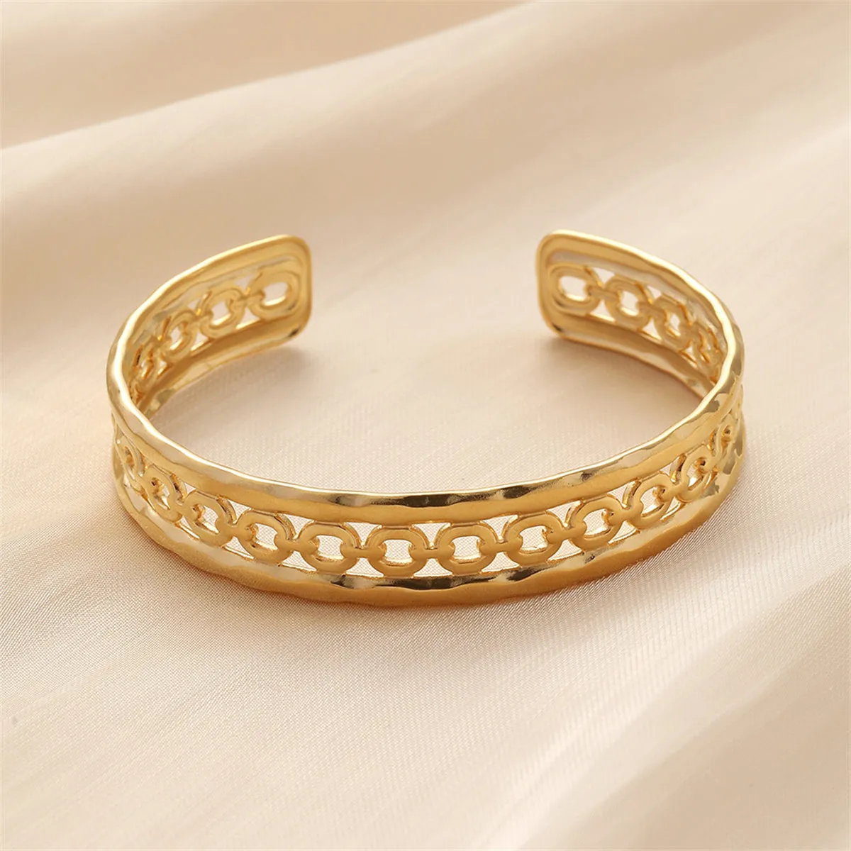 18K Gold-Plated Cable Cuff