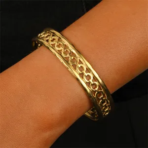 18K Gold-Plated Cable Cuff