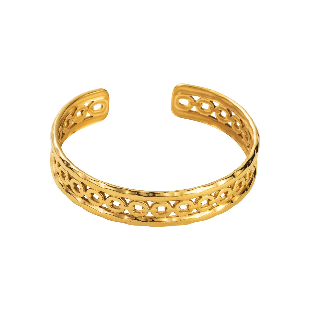 18K Gold-Plated Cable Cuff