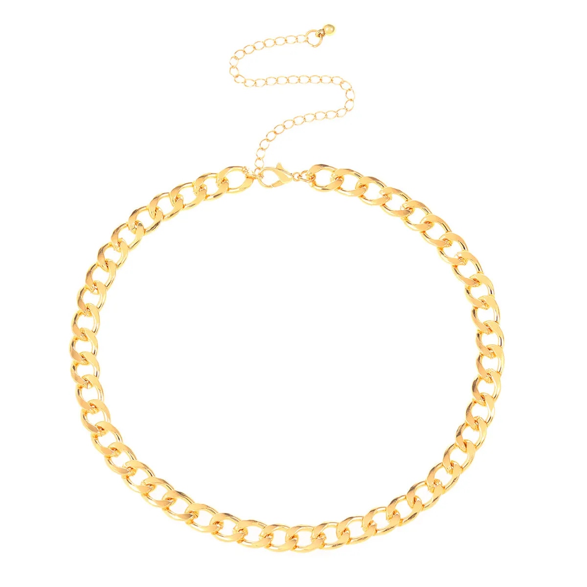 18K Gold-Plated Cuban Chain Necklace