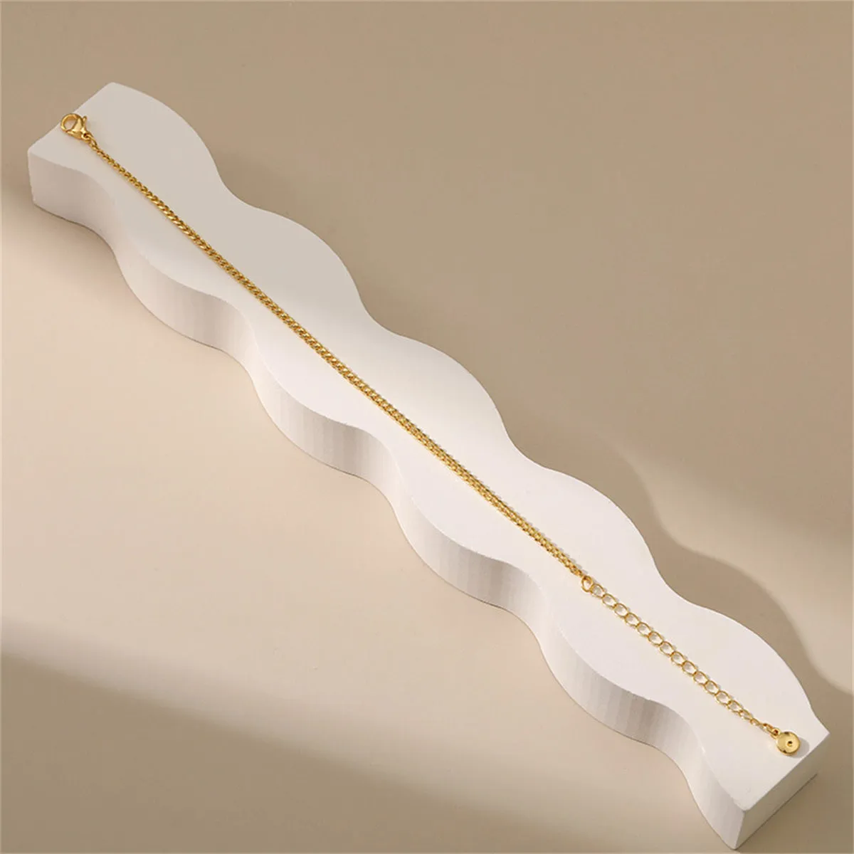 18K Gold-Plated Curb Chain Bracelet