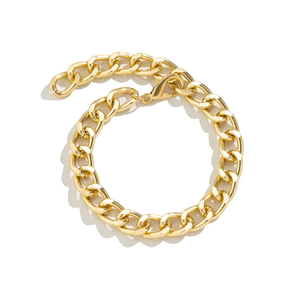 18K Gold-Plated Curb Chain Bracelet