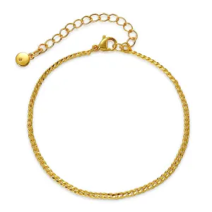 18K Gold-Plated Curb Chain Bracelet