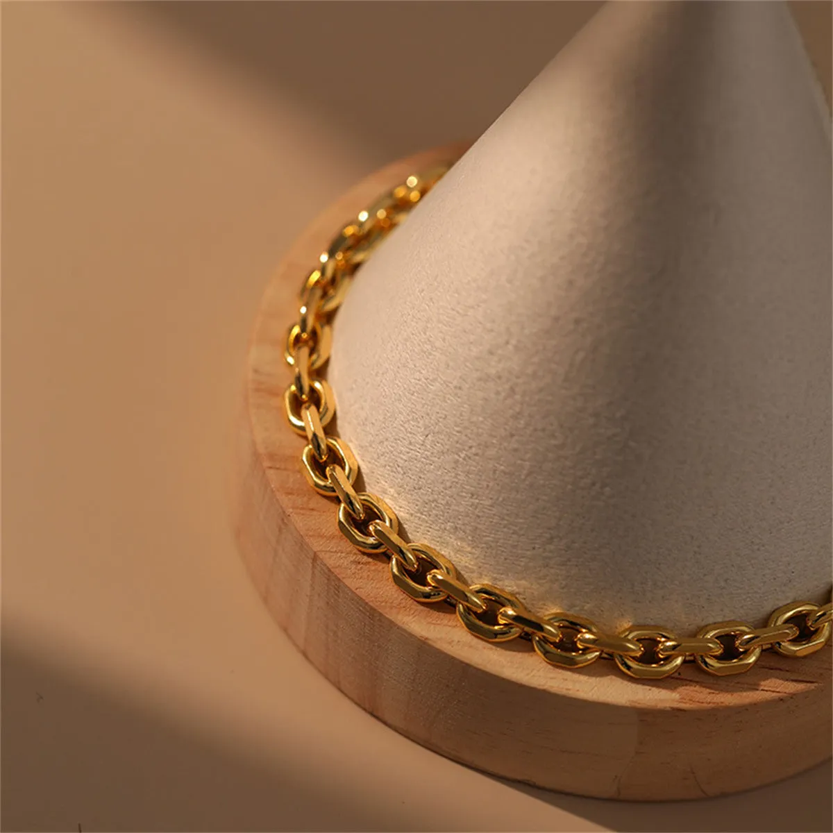 18K Gold-Plated Figaro Chain Bracelet