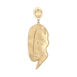 18K Gold-Plated Figural Drop Earring