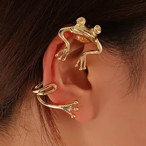 18K Gold-Plated Frog Ear Cuff