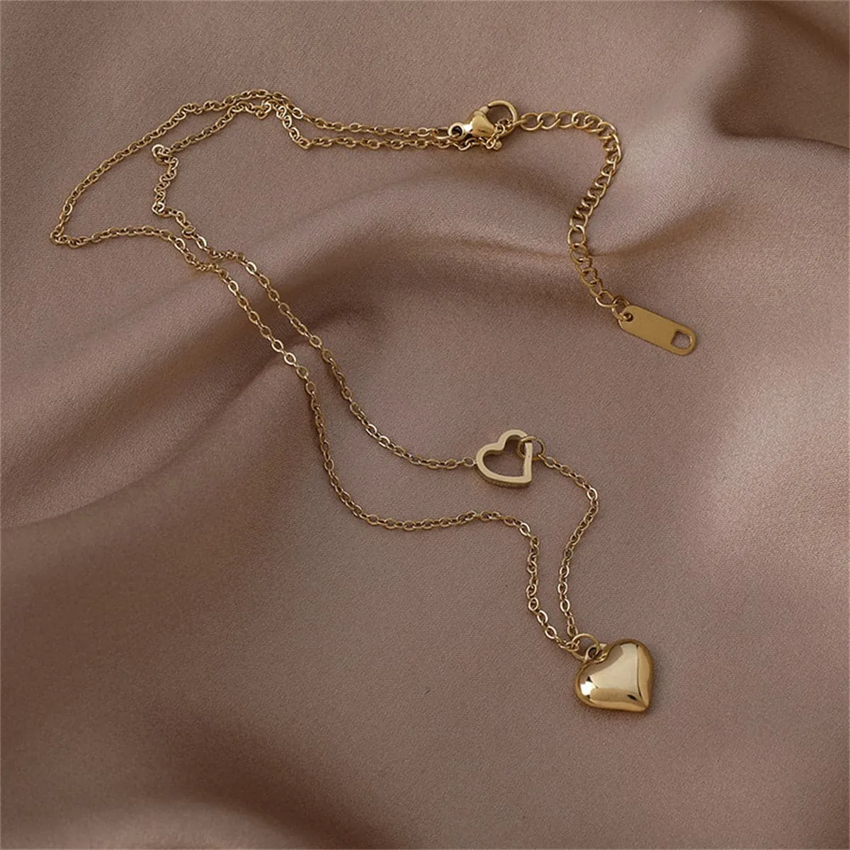 18K Gold-Plated Heart Pendant Necklace