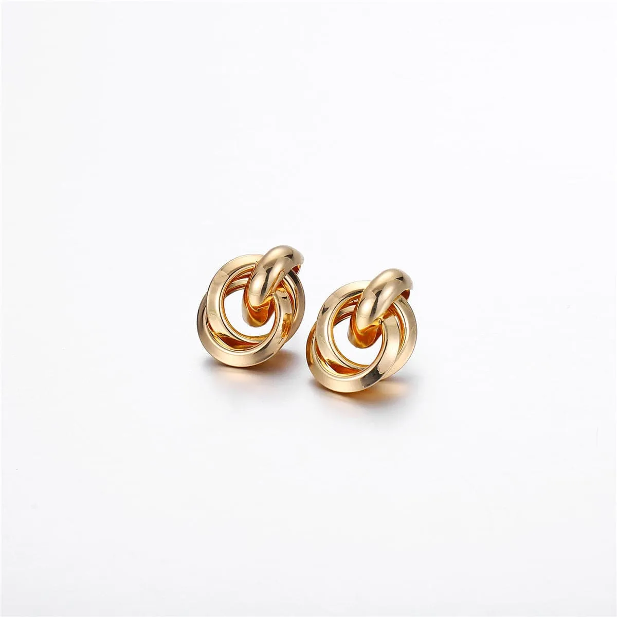 18K Gold-Plated Knot Drop Earrings