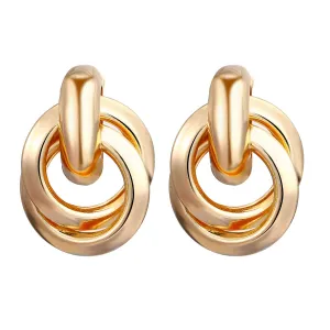 18K Gold-Plated Knot Drop Earrings