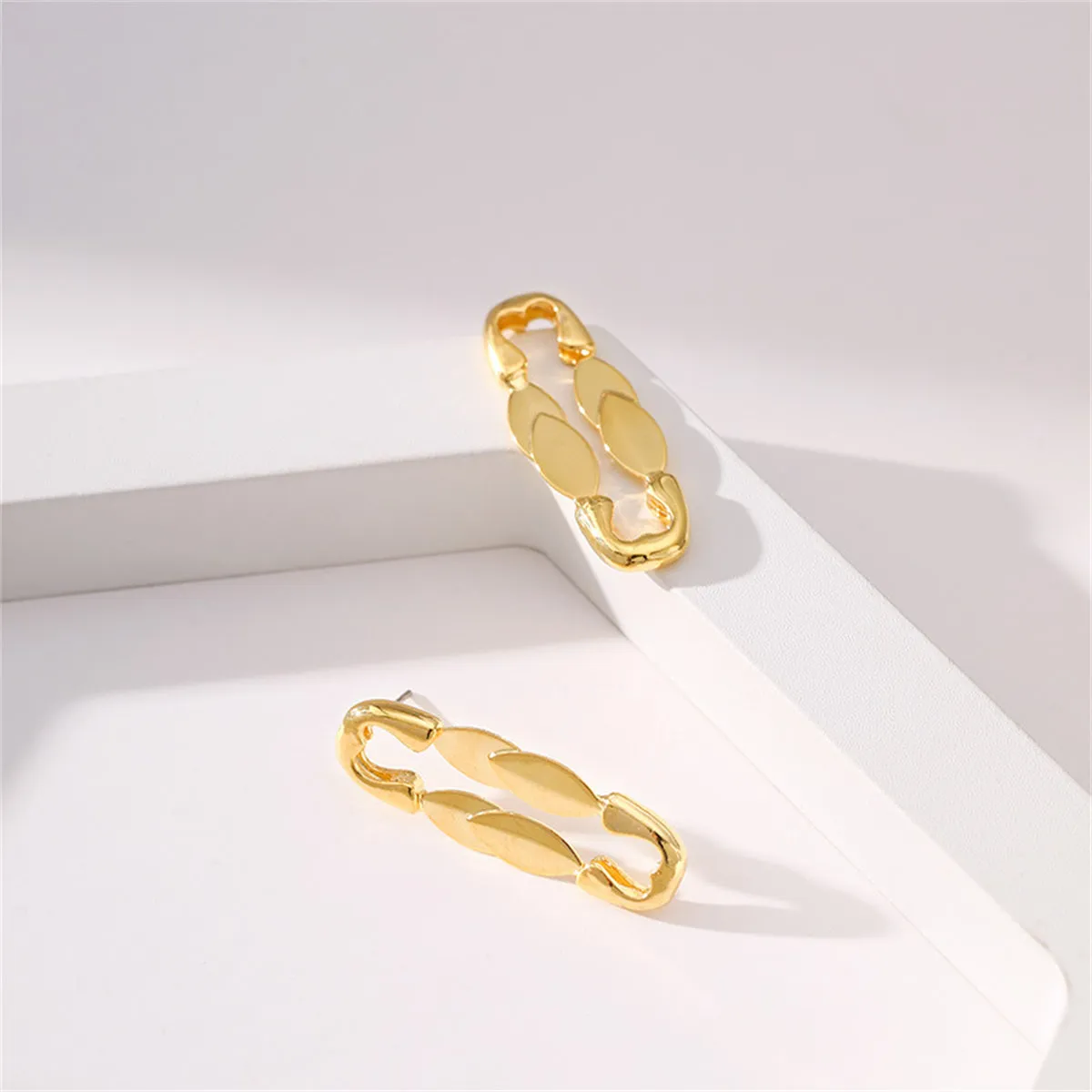 18K Gold-Plated Leaves Drop Earrings