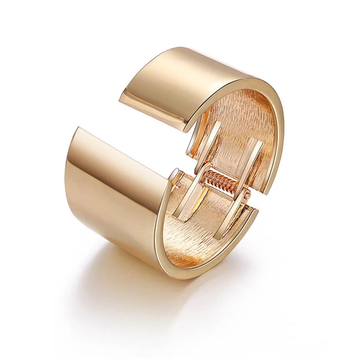 18K Gold-Plated Mismatching Wide Cuff