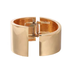 18K Gold-Plated Mismatching Wide Cuff