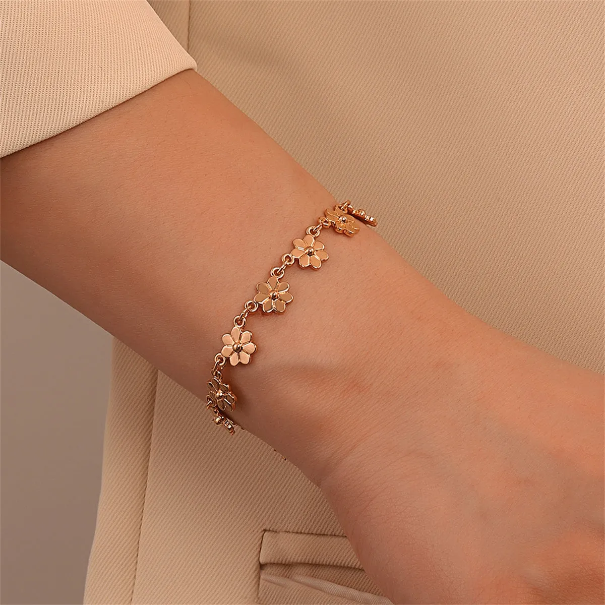 18K Gold-Plated Mum Station Bracelet