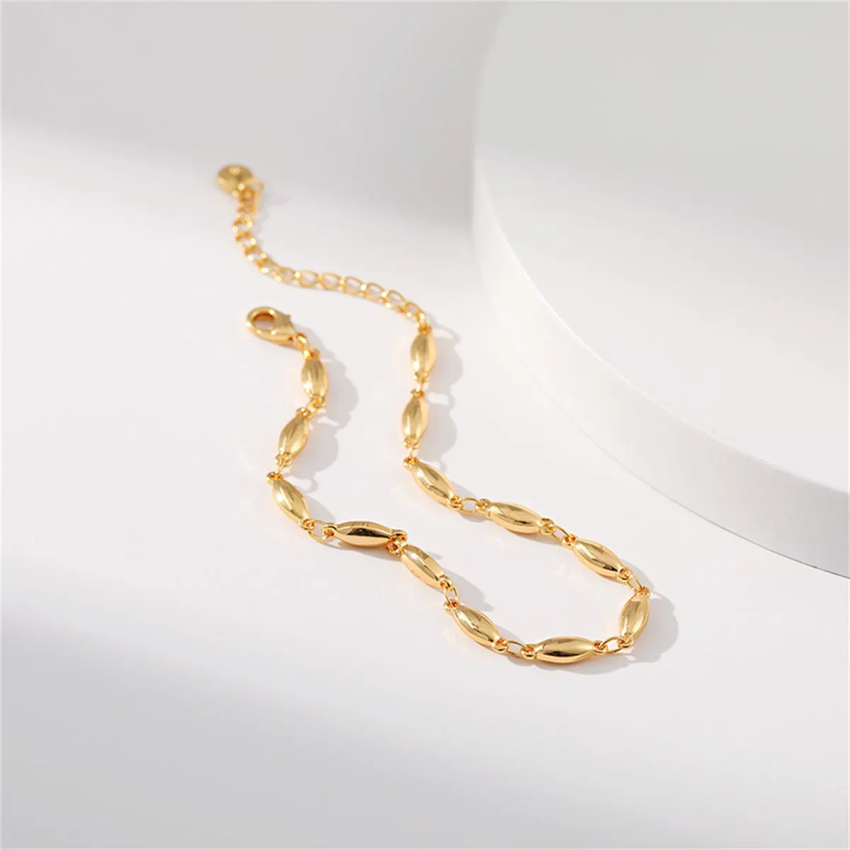18K Gold-Plated Olive Chain Bracelet