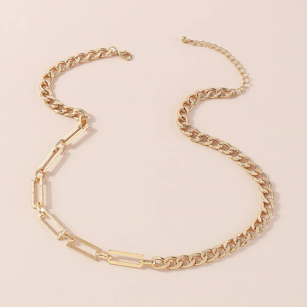 18K Gold-Plated Open Rectangle Chain
