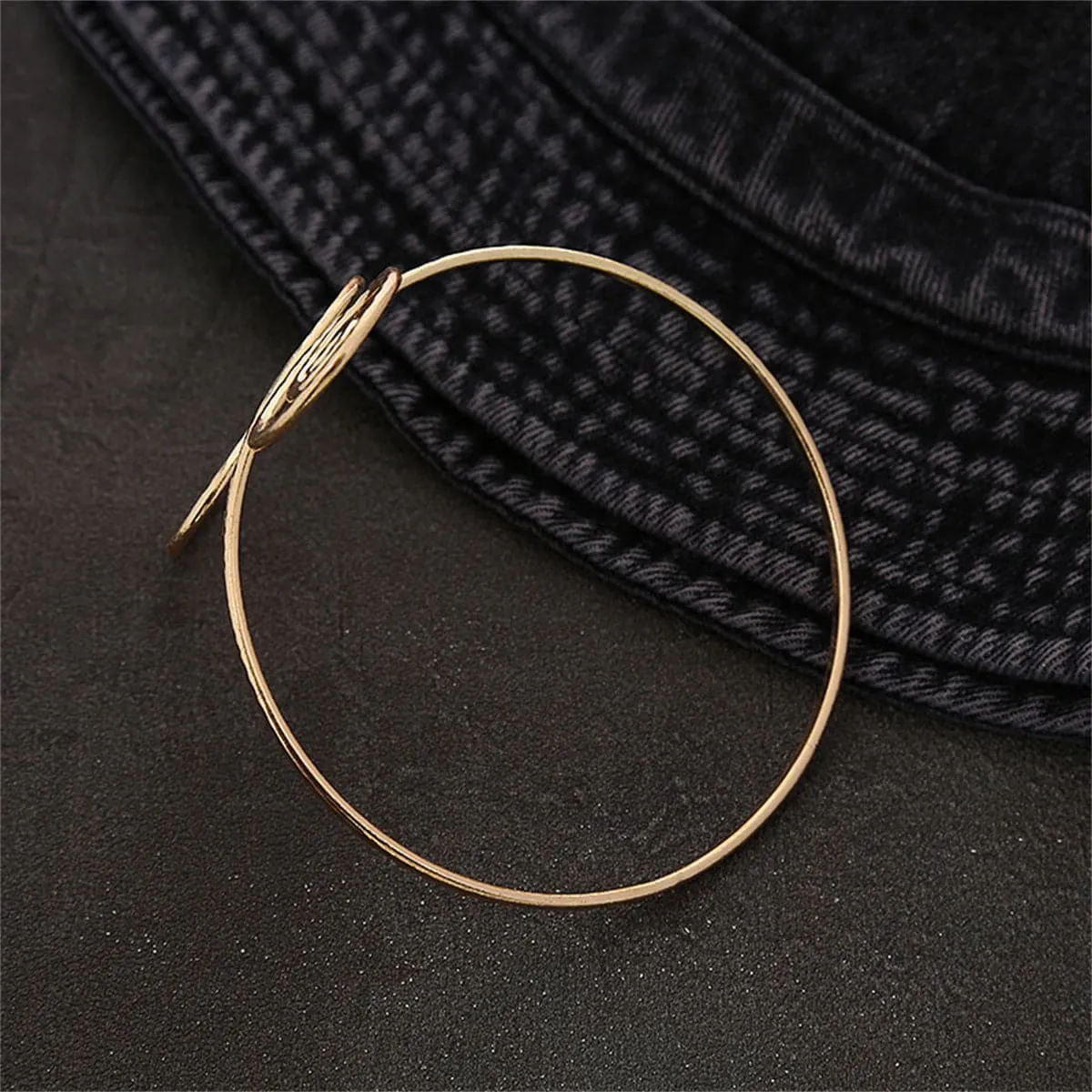 18K Gold-Plated Open Swirl Arm Cuff