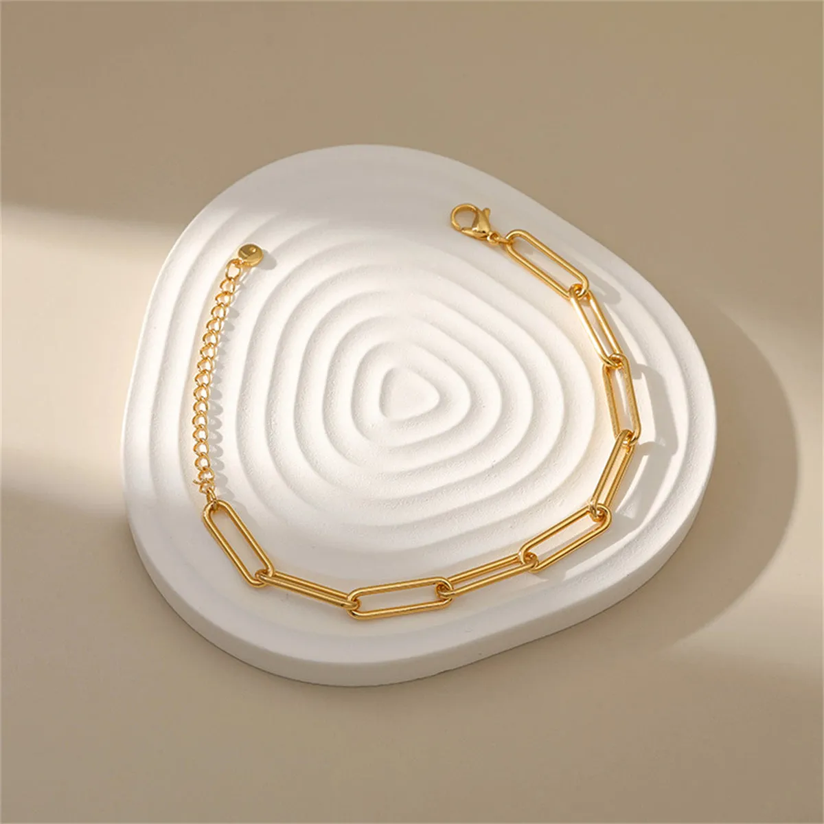 18K Gold-Plated Paperclip-Chain Bracelet