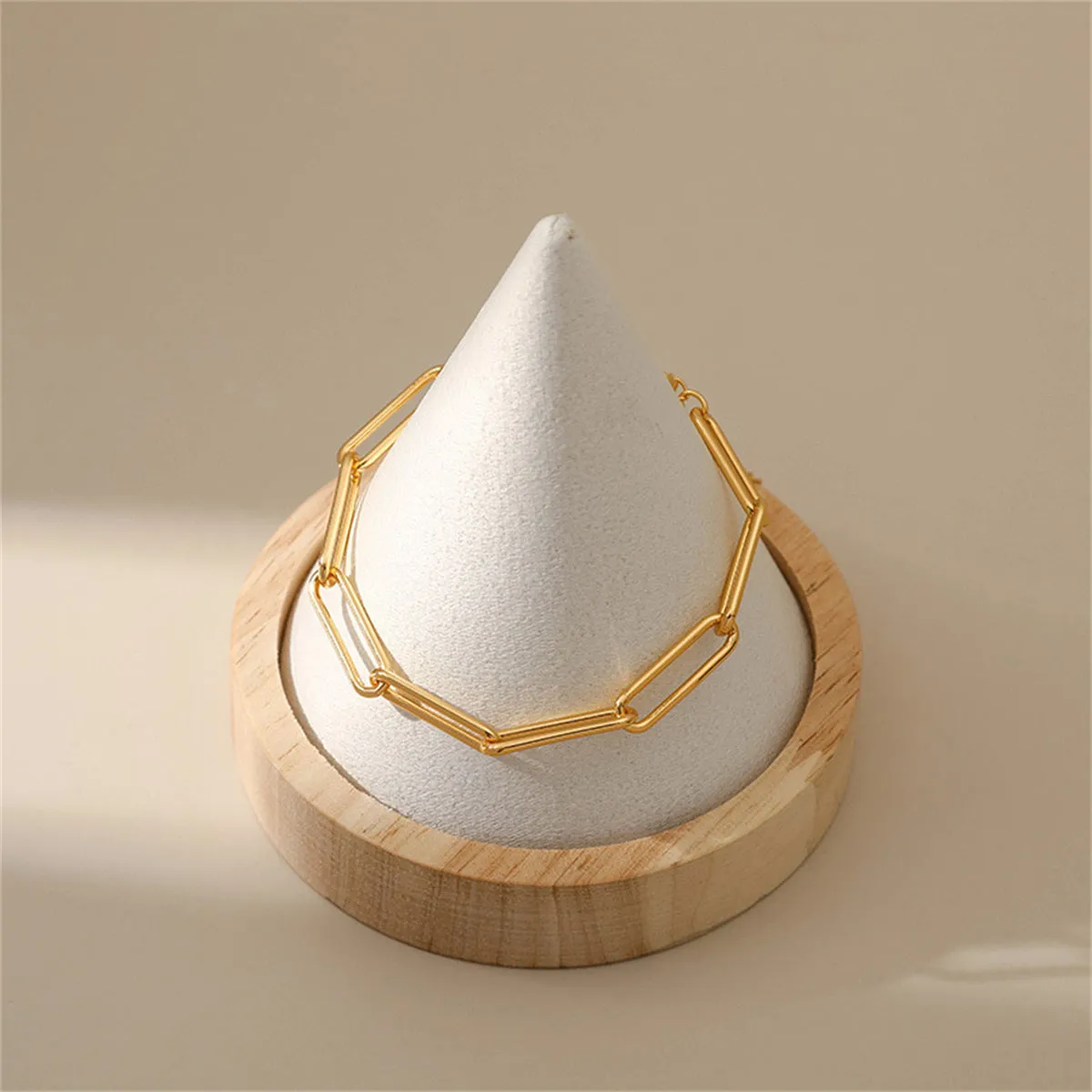 18K Gold-Plated Paperclip-Chain Bracelet