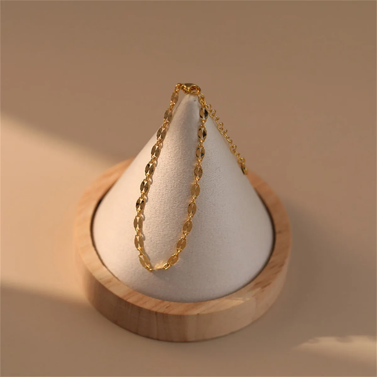 18K Gold-Plated Pear-Cut Mariner-Chain Bracelet