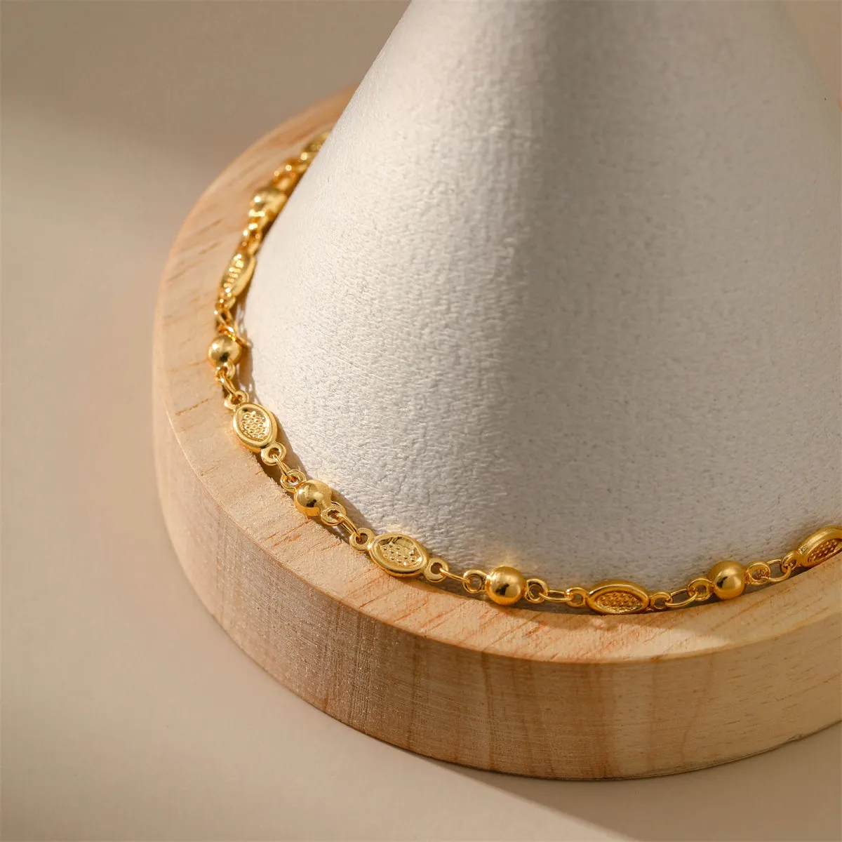 18K Gold-Plated Pear Station Bracelet