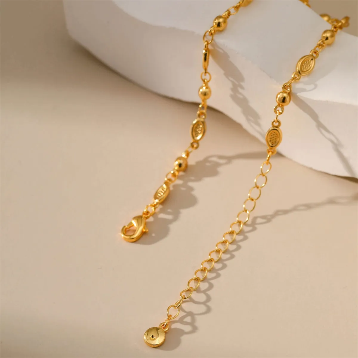 18K Gold-Plated Pear Station Bracelet