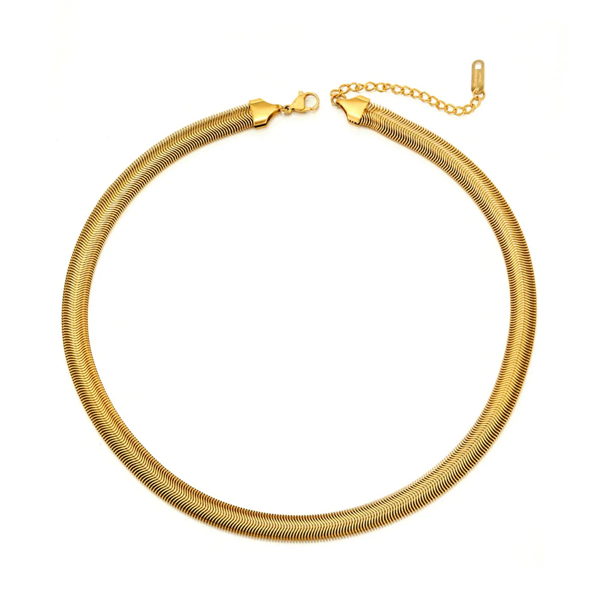 18K Gold-Plated Snake Chain Necklace