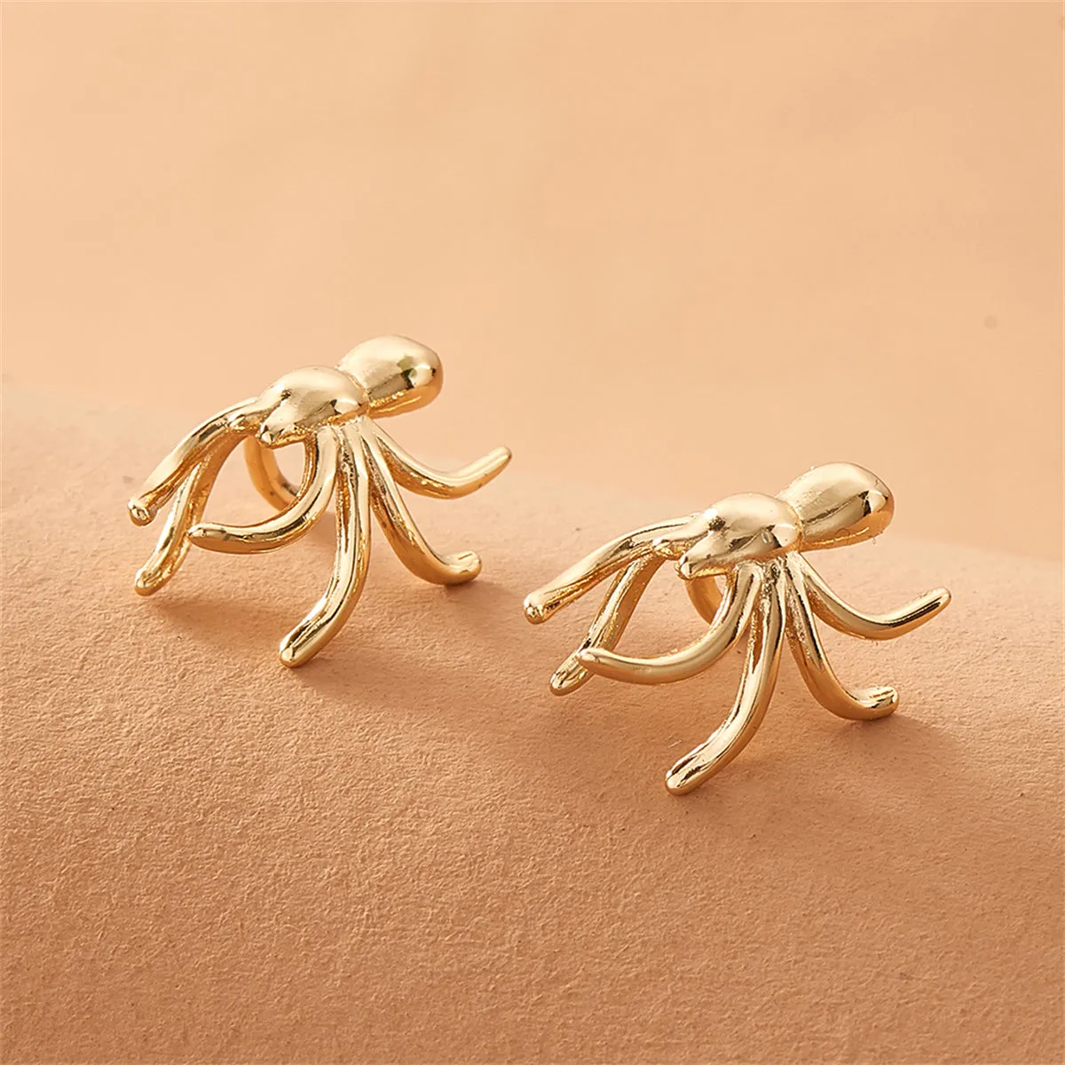18K Gold-Plated Spider Ear Cuffs