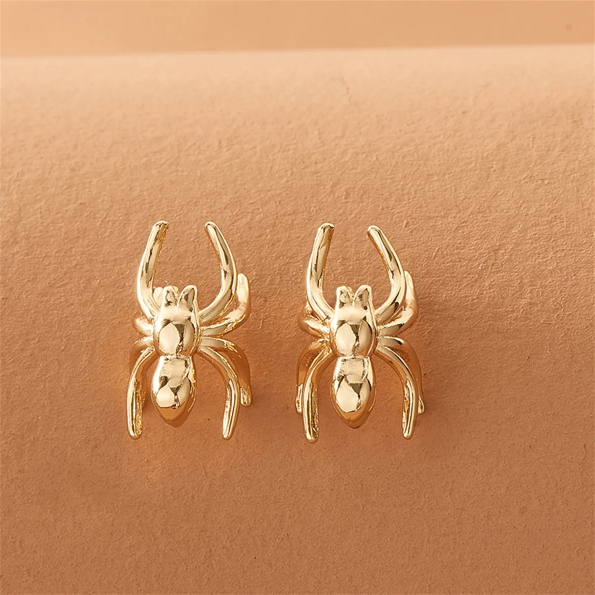 18K Gold-Plated Spider Ear Cuffs
