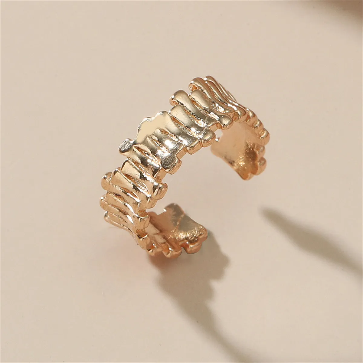 18K Gold-Plated Stacked Bar Ear Cuff