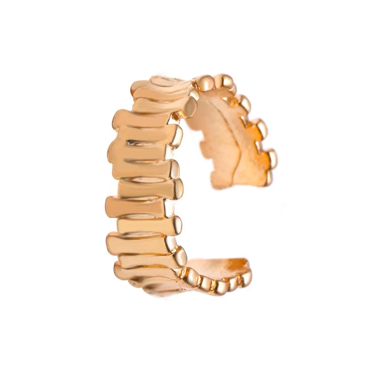 18K Gold-Plated Stacked Bar Ear Cuff