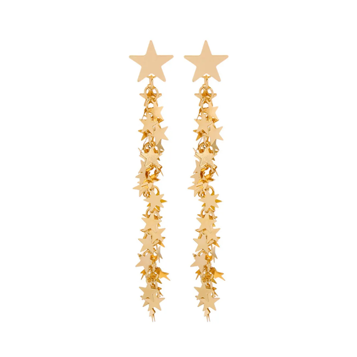 18K Gold-Plated Star Drop Earrings