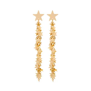 18K Gold-Plated Star Drop Earrings