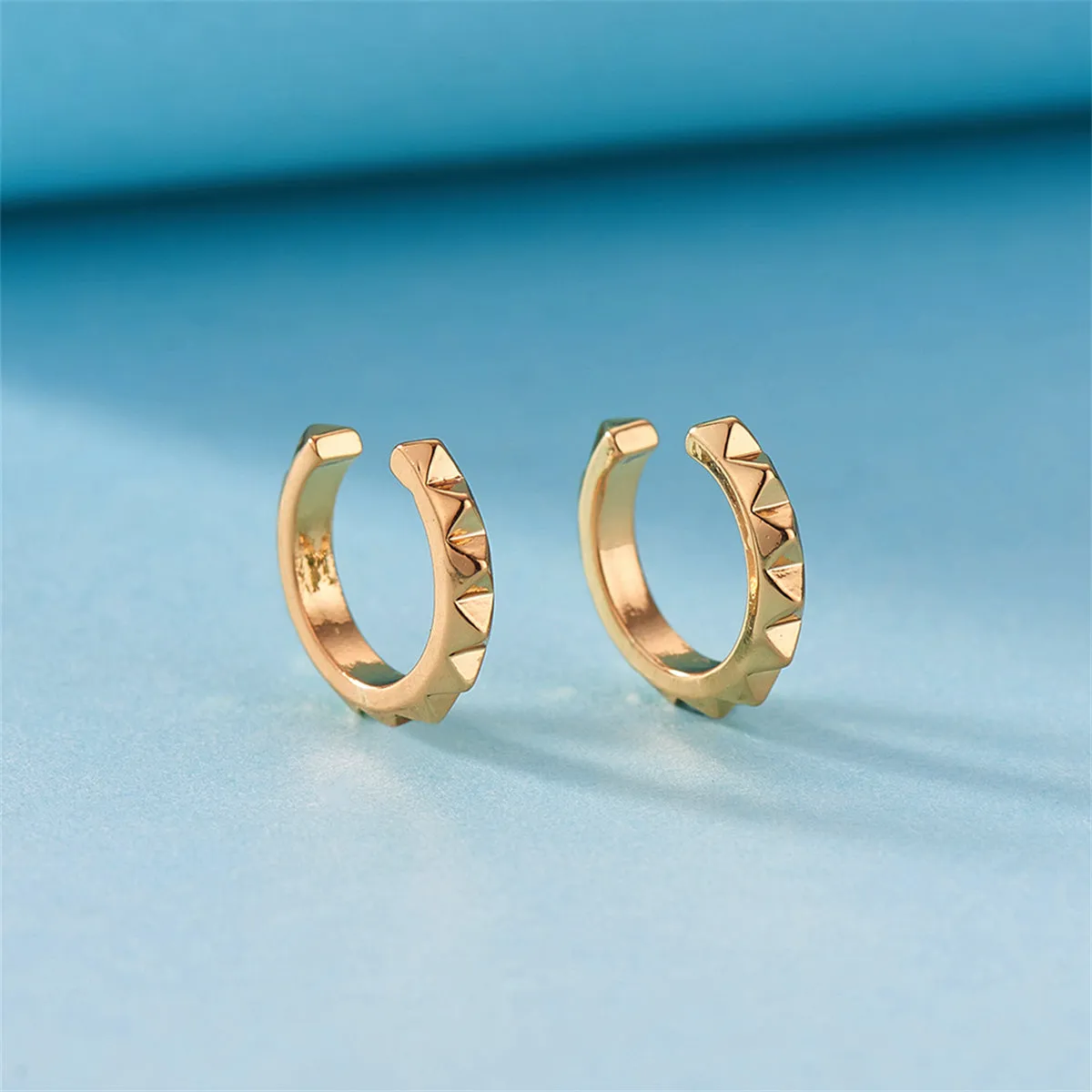 18K Gold-Plated Studded Ear Cuffs