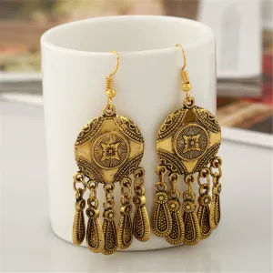 18K Gold-Plated Tassel Drop Earrings