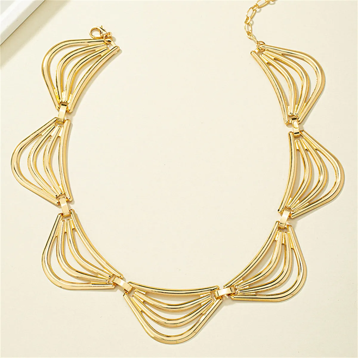 18K Gold-Plated Triangle Station Choker