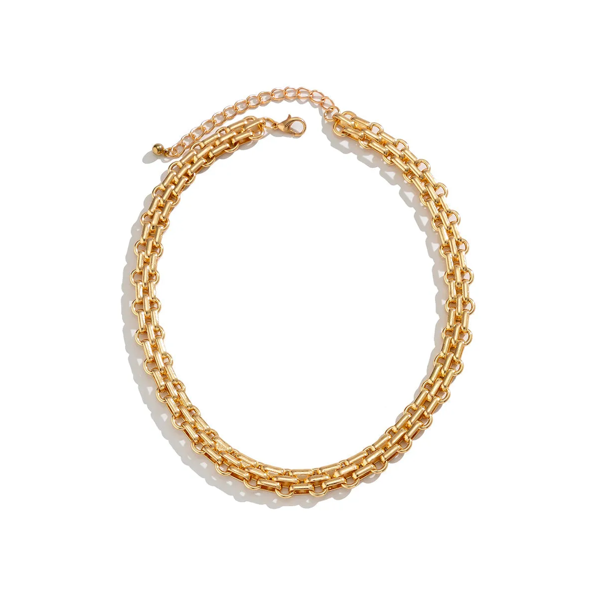 18K Gold-Plated Triple-Link Chain