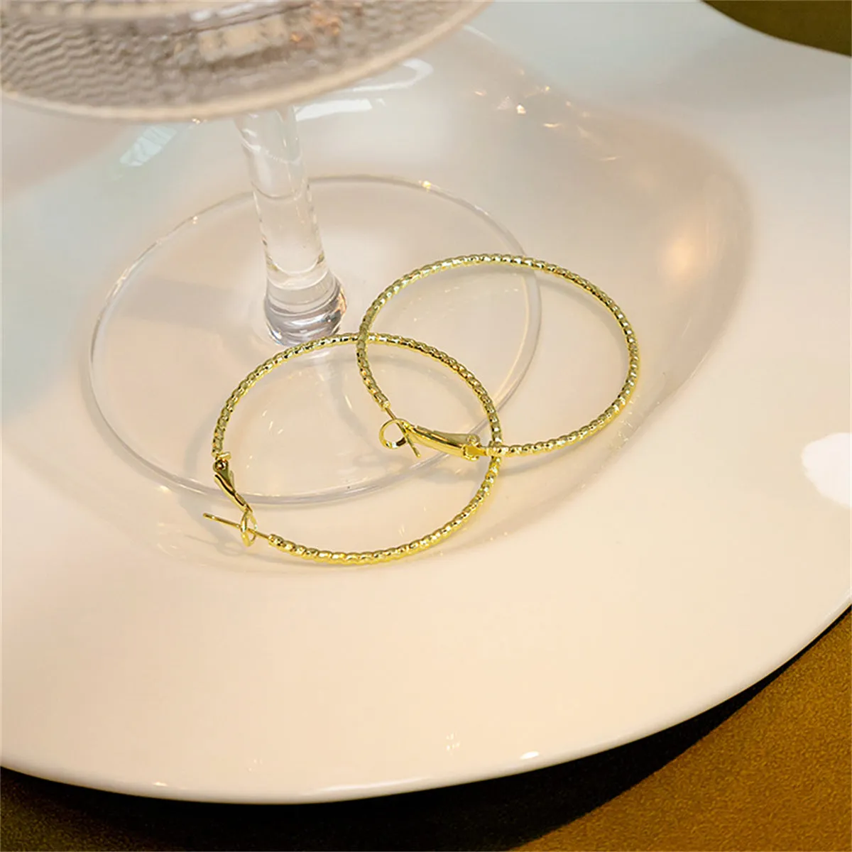 18K Gold-Plated Twine Hoop Earrings