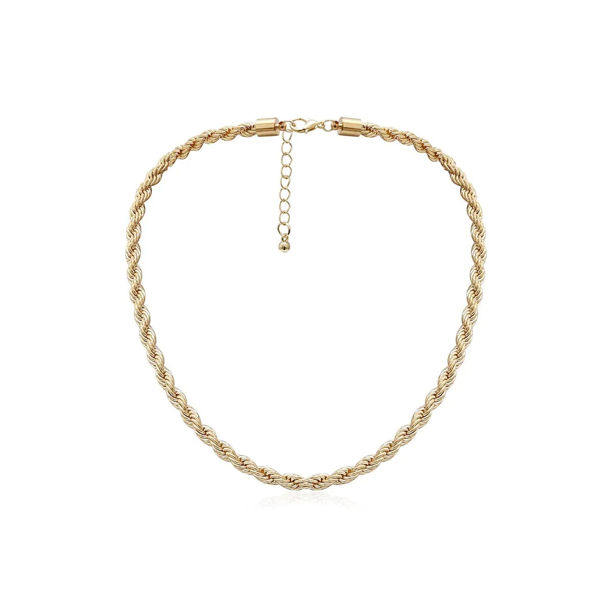 18K Gold-Plated Twisted Necklace