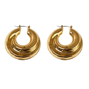 18K Gold-Plated U-Shape Drop Earrings