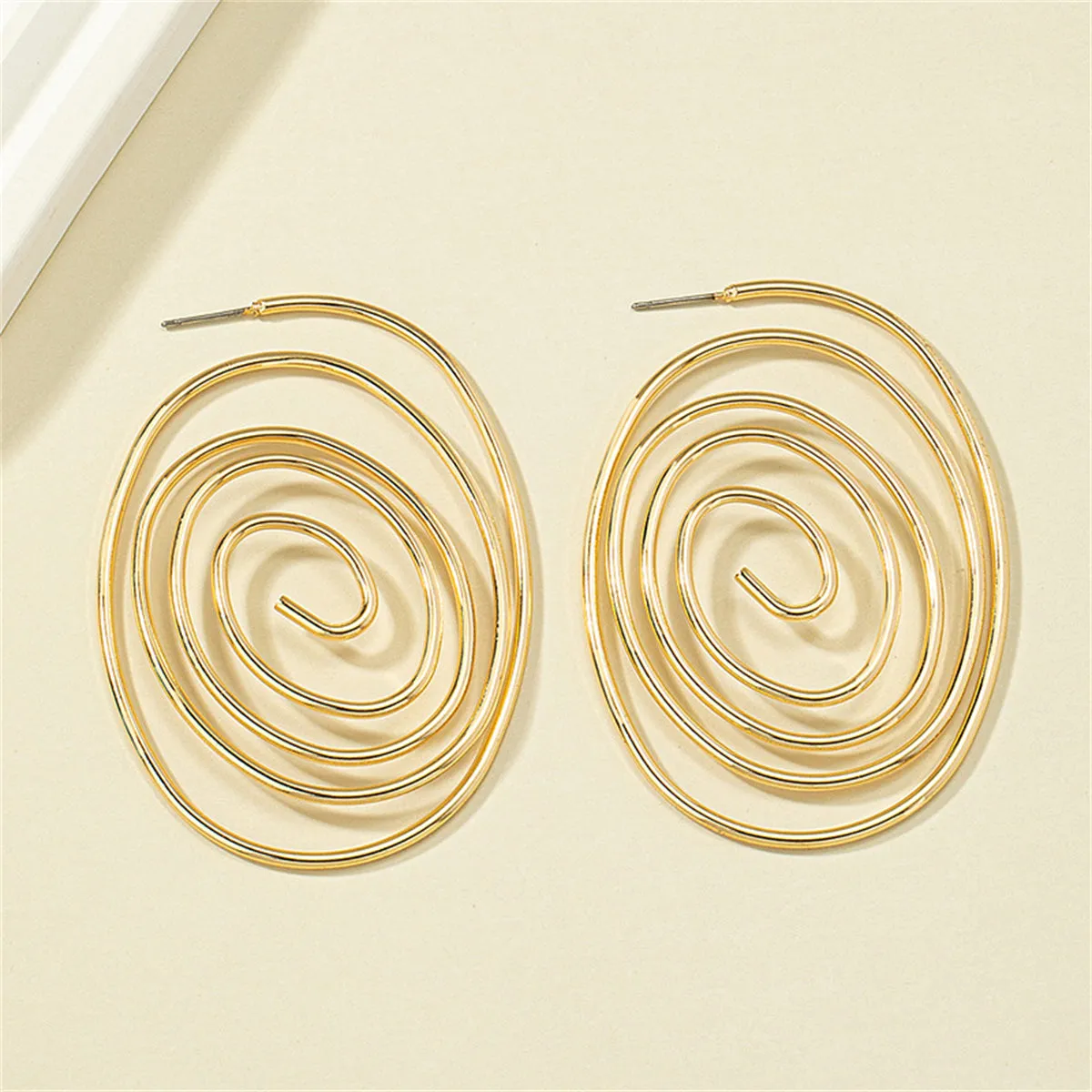18K Gold-Plated Vortex Hoop Earrings